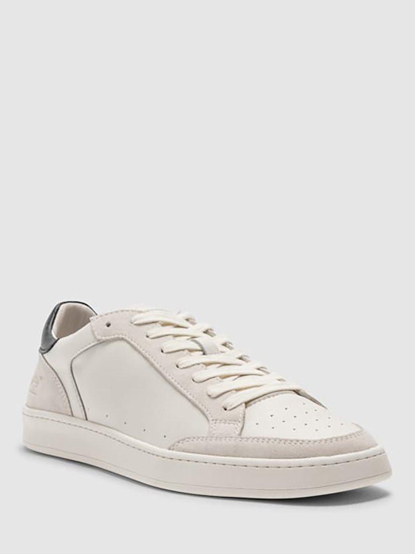 Product image 2 of 9, which shows Rodd & Gunn Sussex Street Leather Lace-up Trainers, Chalk, 6