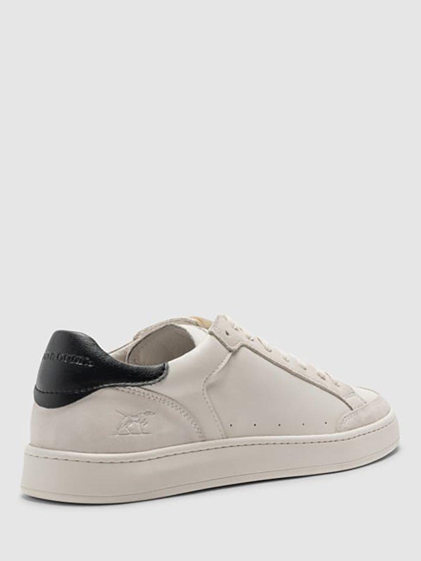 Product image 3 of 9, which shows Rodd & Gunn Sussex Street Leather Lace-up Trainers, Chalk, 6