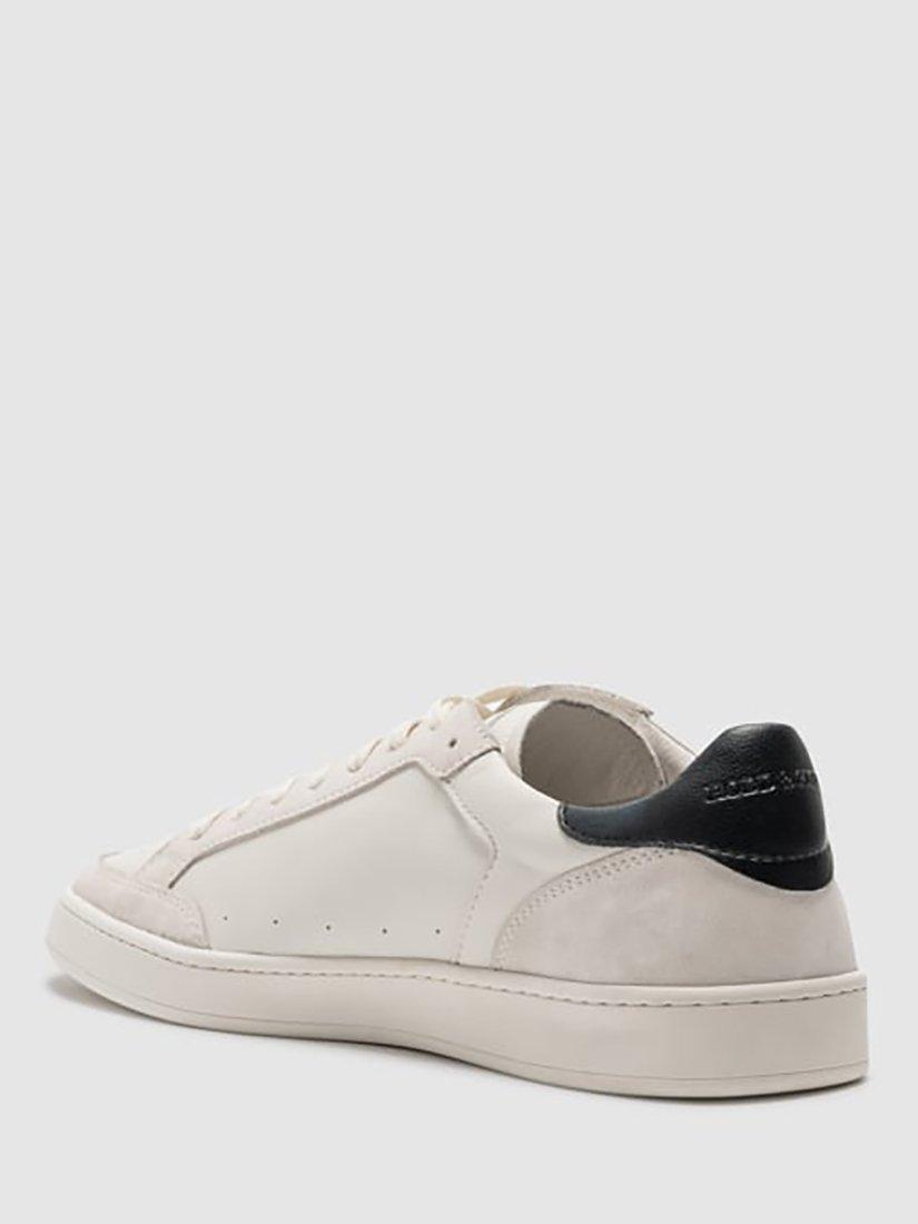 Product image 4 of 9, which shows Rodd & Gunn Sussex Street Leather Lace-up Trainers, Chalk, 6