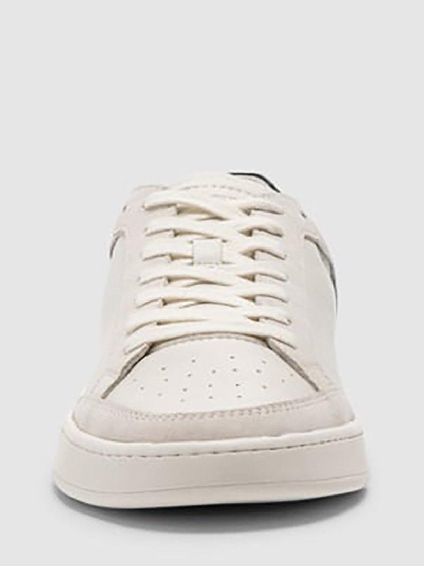 Product image 5 of 9, which shows Rodd & Gunn Sussex Street Leather Lace-up Trainers, Chalk, 6