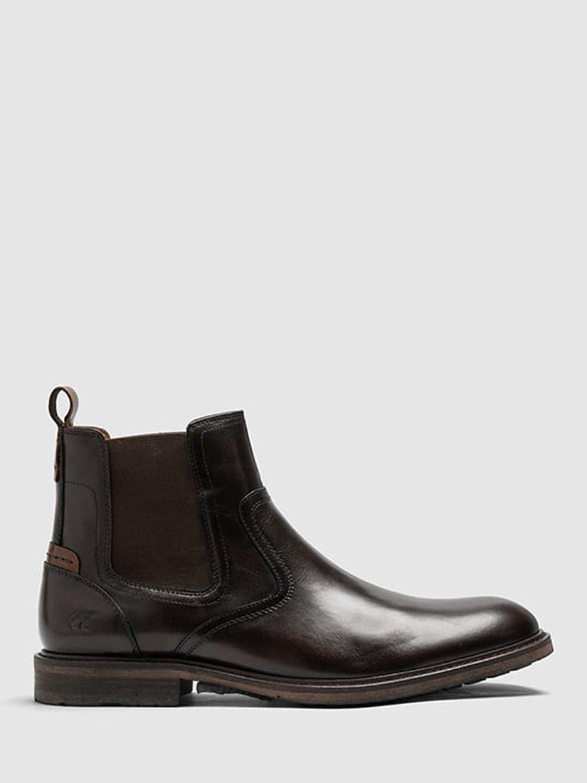 Product image 1 of 8, which shows Rodd & Gunn Dargaville Leather Chelsea Boots, Chocolate, 6