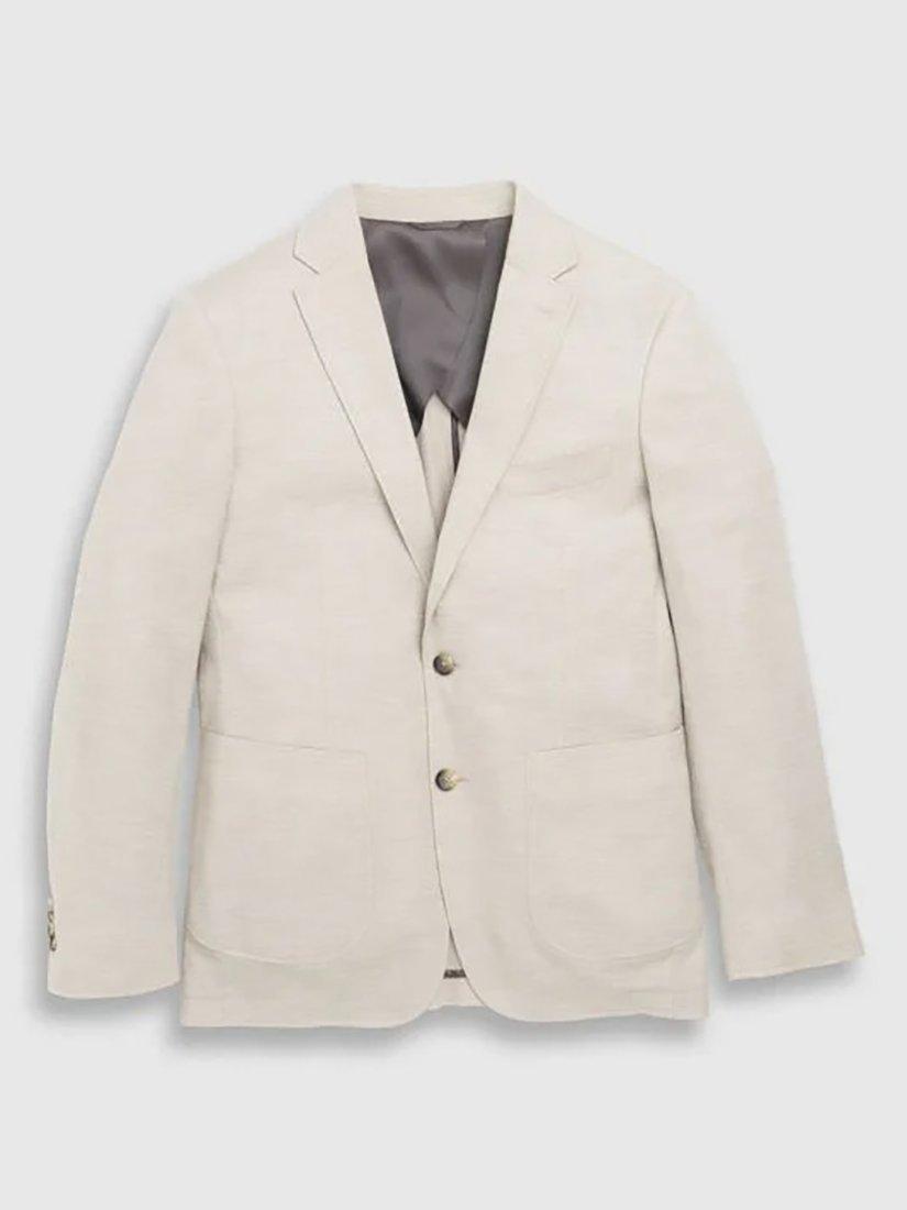 Product image 5 of 6, which shows Rodd & Gunn Chester Place Cotton Wool Blend Slim Fit Blazer, Ivory, XS