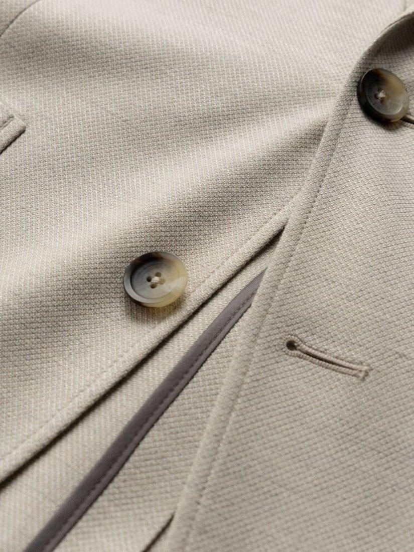 Product image 6 of 6, which shows Rodd & Gunn Chester Place Cotton Wool Blend Slim Fit Blazer, Ivory, XS