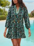 Miraclesuit Bijoux Metallic Kaftan, Blue