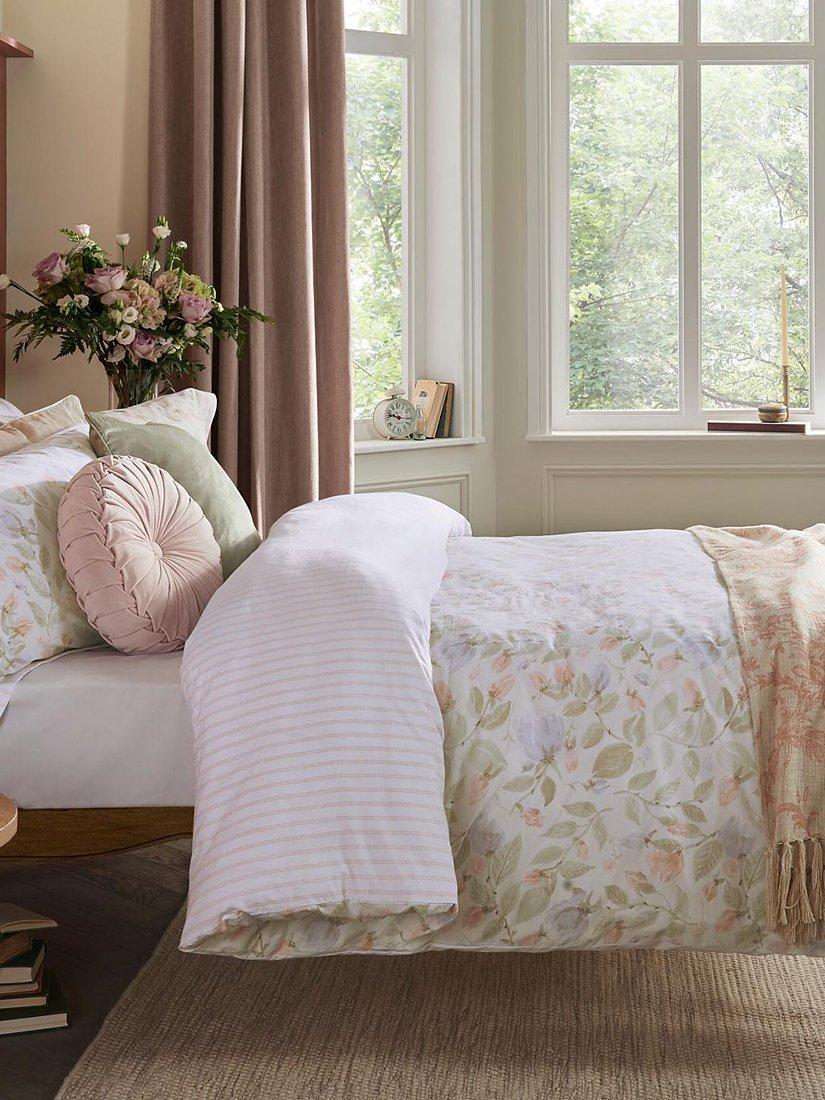 Laura Ashley Orisia Peony Cotton Duvet Cover Set