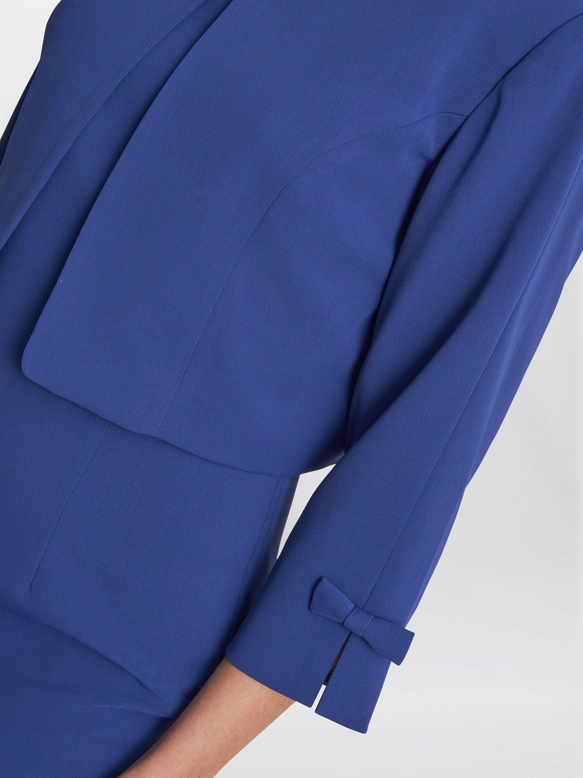 Product image 5 of 6, which shows Gina Bacconi Corinne Stretch Crepe Dress & Jacket, Navy, 16