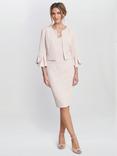 Gina Bacconi Melissa Stretch Crepe Dress & Jacket, Antique Rose