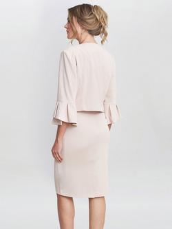 Gina Bacconi Melissa Stretch Crepe Dress & Jacket - view 2, Antique Rose