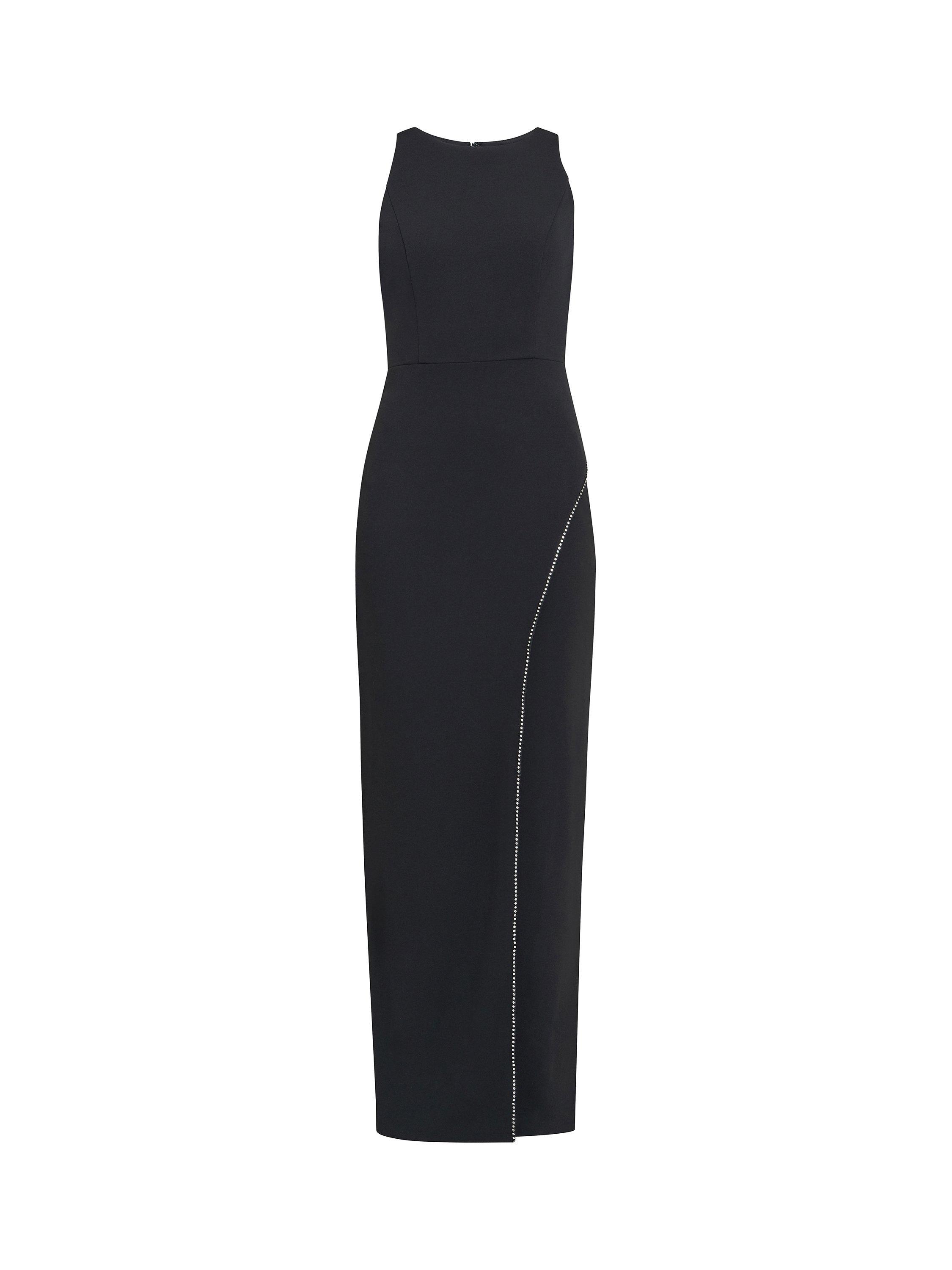 Product image 4 of 6, which shows Gina Bacconi Esmeralda Sleeveless Column Maxi Dress, Black, 20