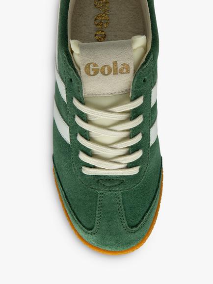 Gola Classics Elan Suede Lace Up Trainers - view 2, Evergreen