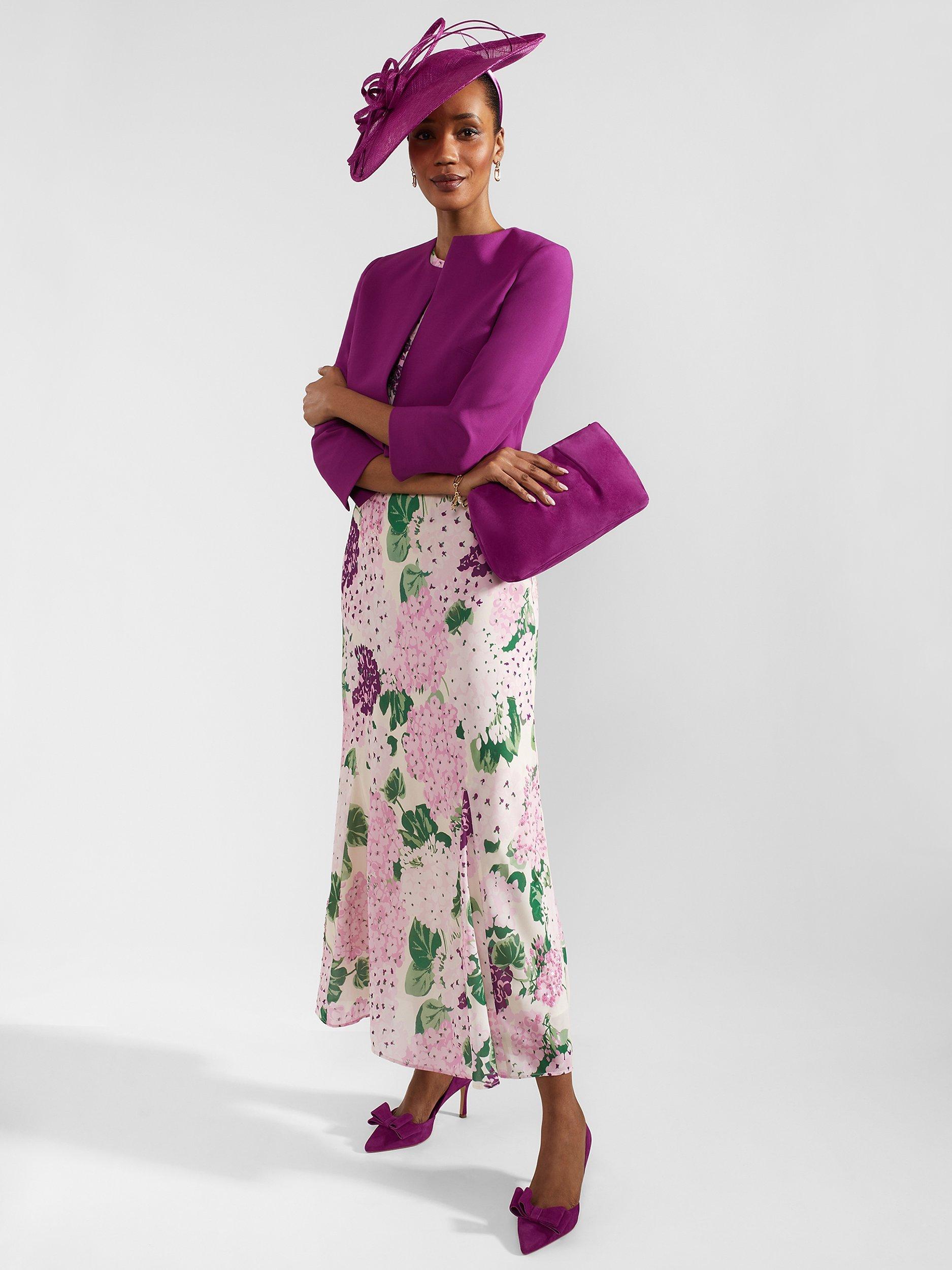 Product image 3 of 8, which shows Hobbs Lalena Maxi Dress, Cream/Multi, 6