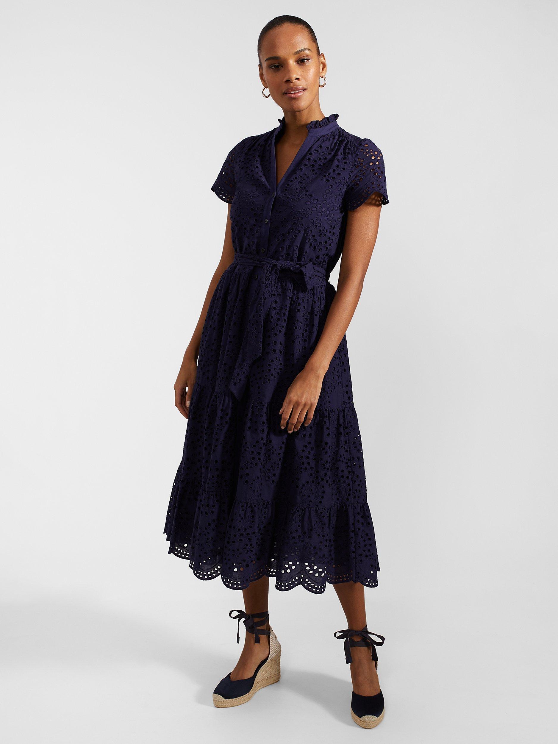 Hobbs Rhianne Midi Dress True Navy