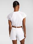 Hobbs Carla Tailored Shorts, White