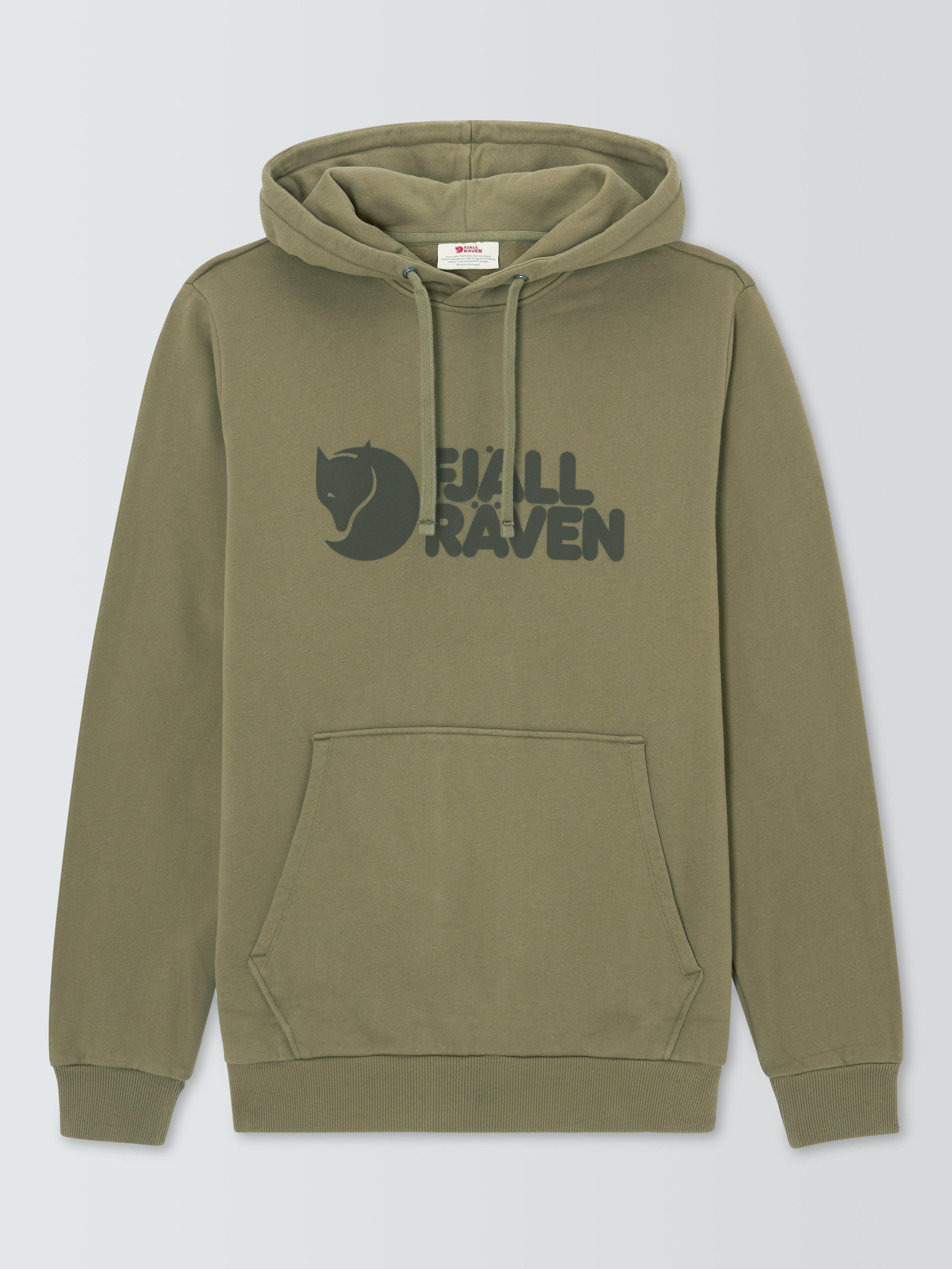 Fjällräven Organic Cotton Felpa Jersey Hoodie, Light Olive