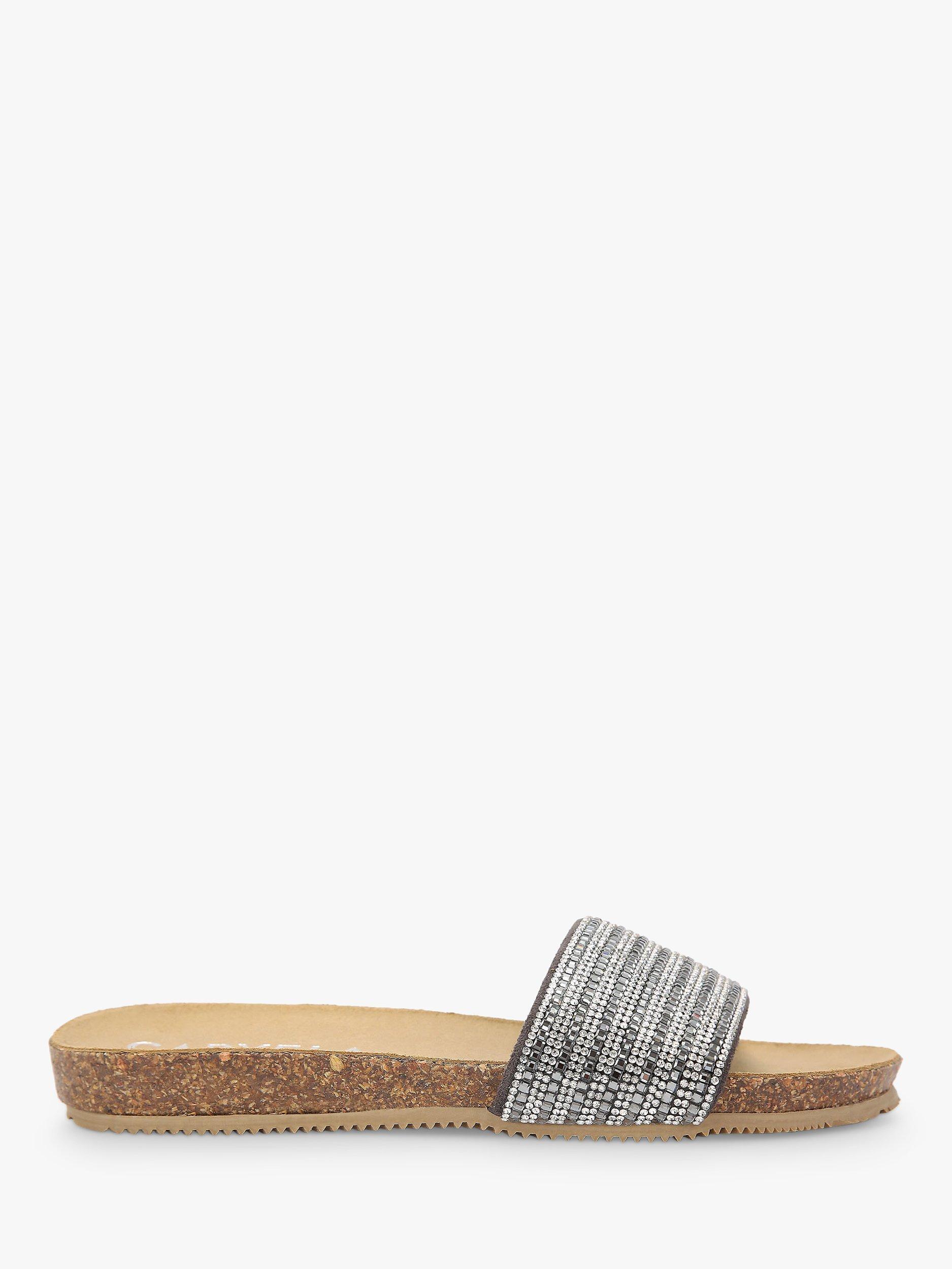 Carvela Super Embellished Sliders, Silver