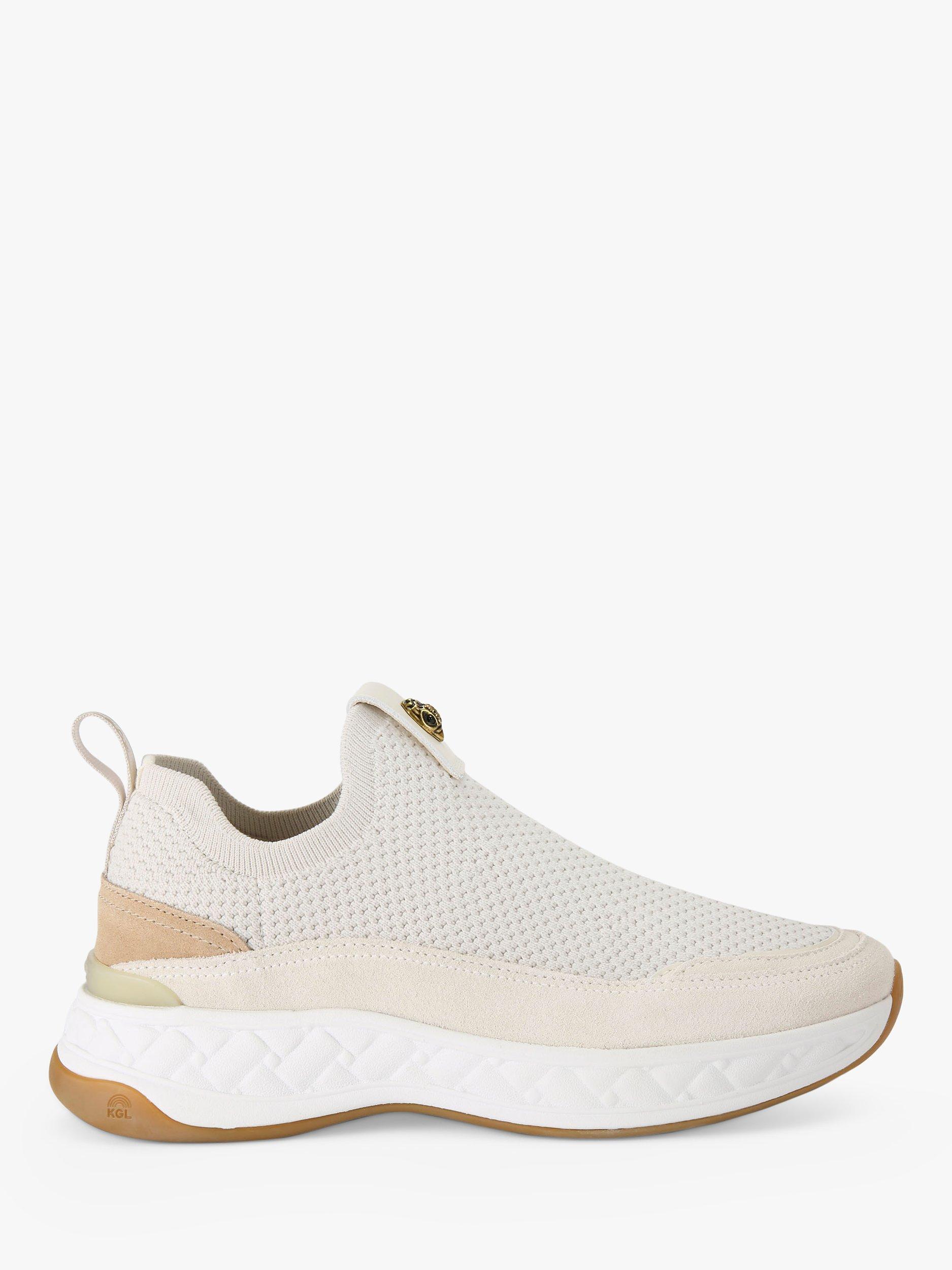 Kurt Geiger London Kensington Knit Slip-On Trainers, Putty