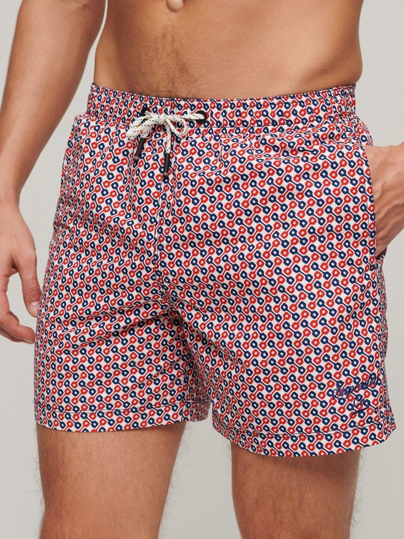 Superdry Printed 15" Swim Shorts, Tricolour, S