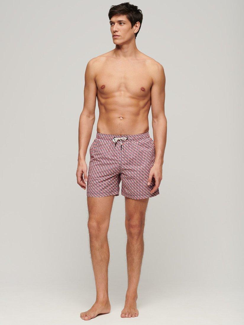 Superdry Printed 15" Swim Shorts, Tricolour, S