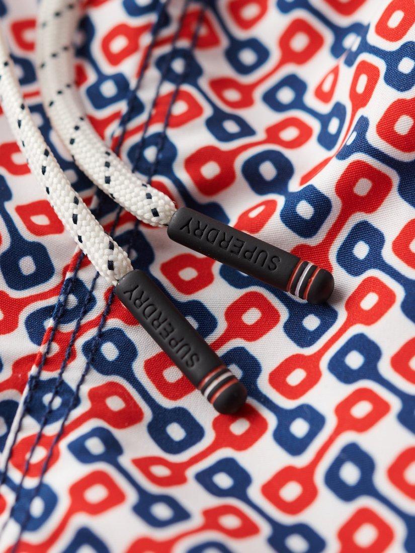 Superdry Printed 15" Swim Shorts, Tricolour, S