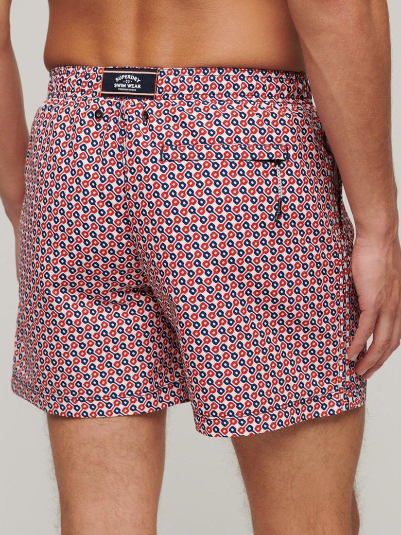 Superdry Printed 15" Swim Shorts, Tricolour, S