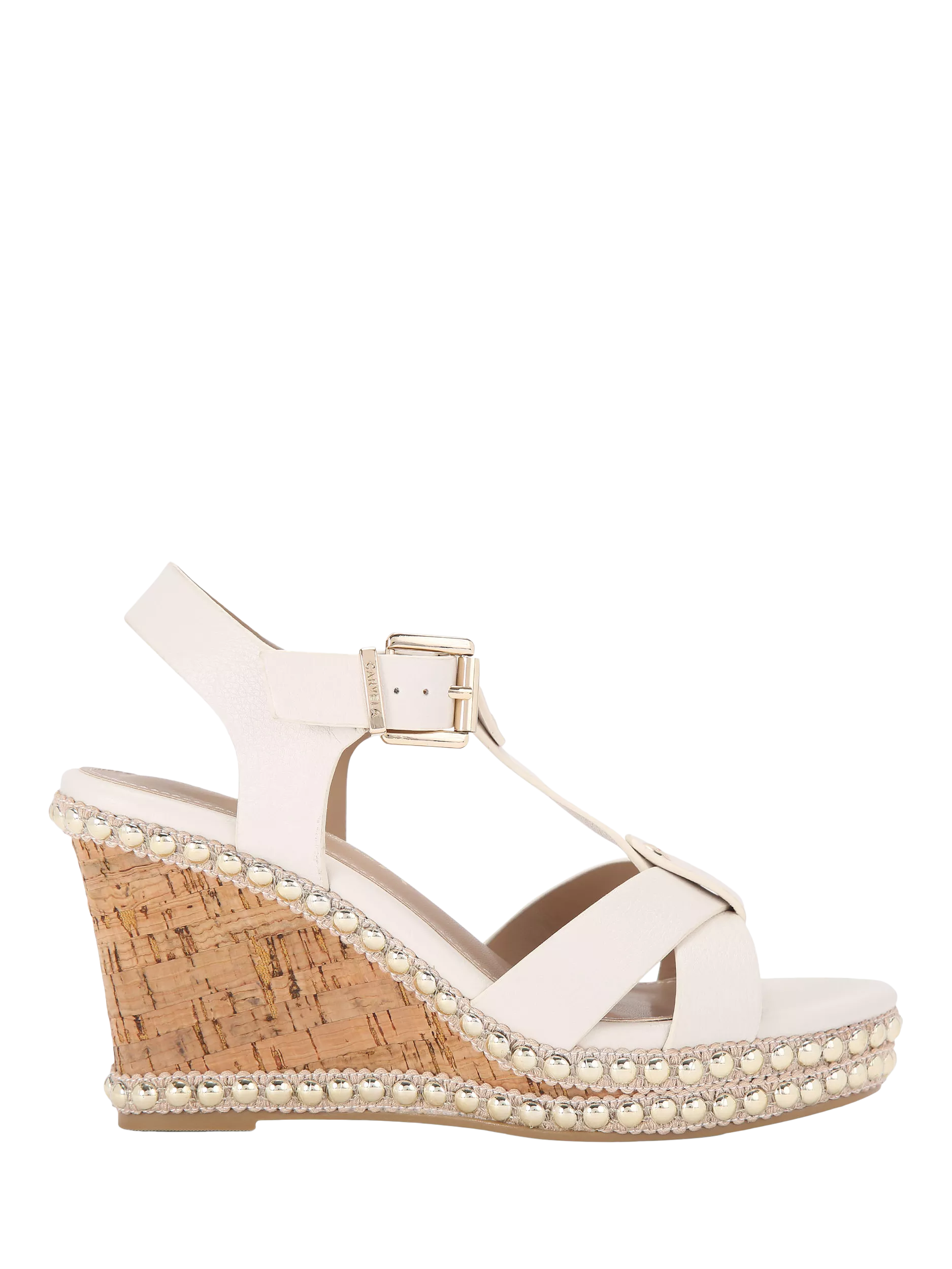 Carvela nude wedges deals