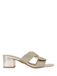 KG Kurt Geiger Rosie Woven Strap Mules, Gold