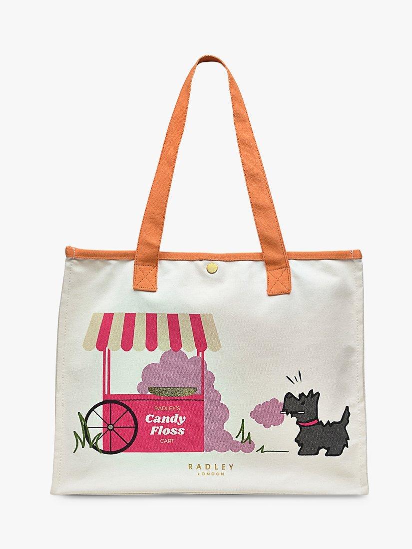 Radley Candy Floss Print Canvas Shopper, Natural/Multi