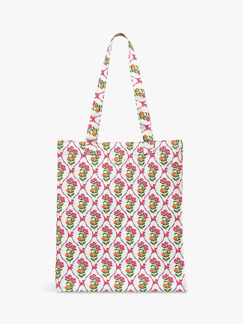 Radley Carousel Floral Print Canvas Shopper, Chalk/Multi