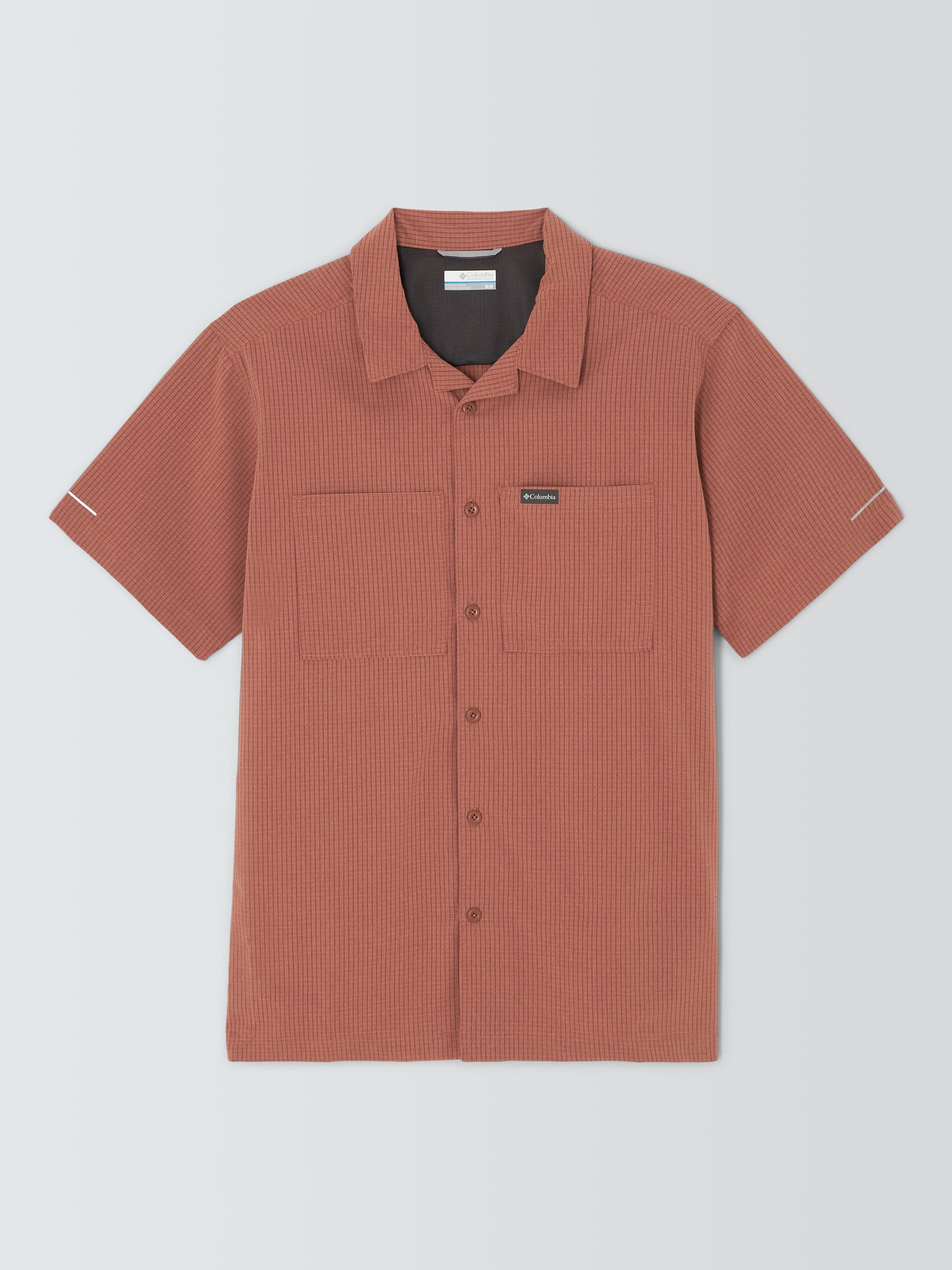 Product image 1 of 1, which shows Columbia Mesa Short Sleeve Shirt, Orange, M
