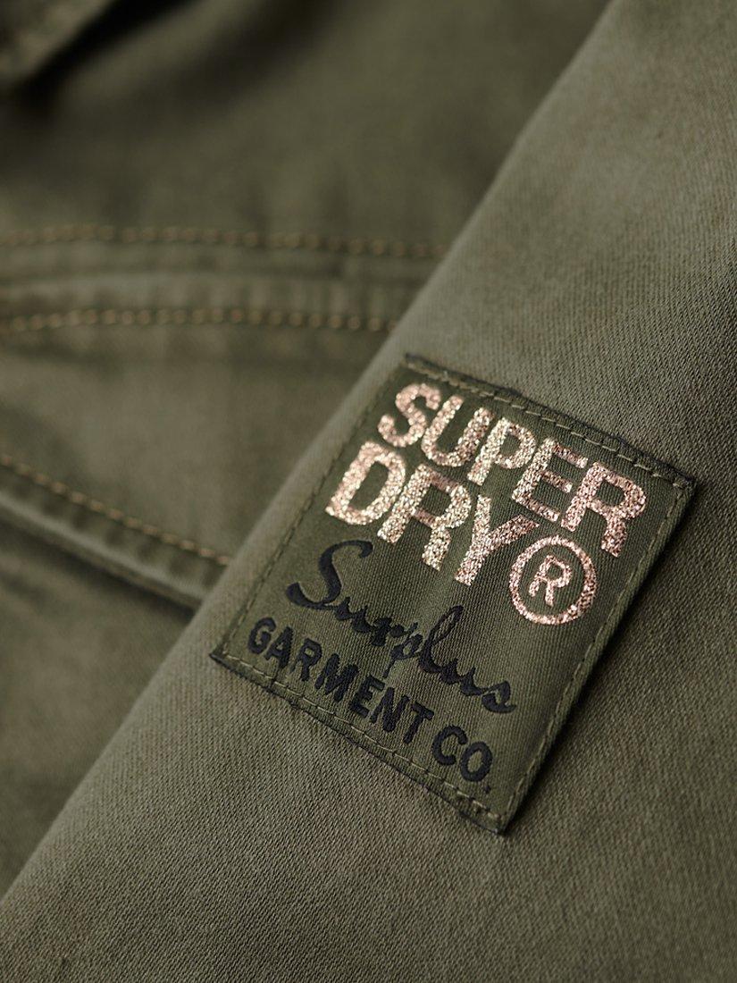 Superdry Military M65 Cotton Jacket, Washed Khaki, 12