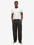 Superdry Baggy Parachute Cargo Trousers, Blackboard