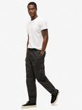 Superdry Baggy Parachute Cargo Trousers, Blackboard