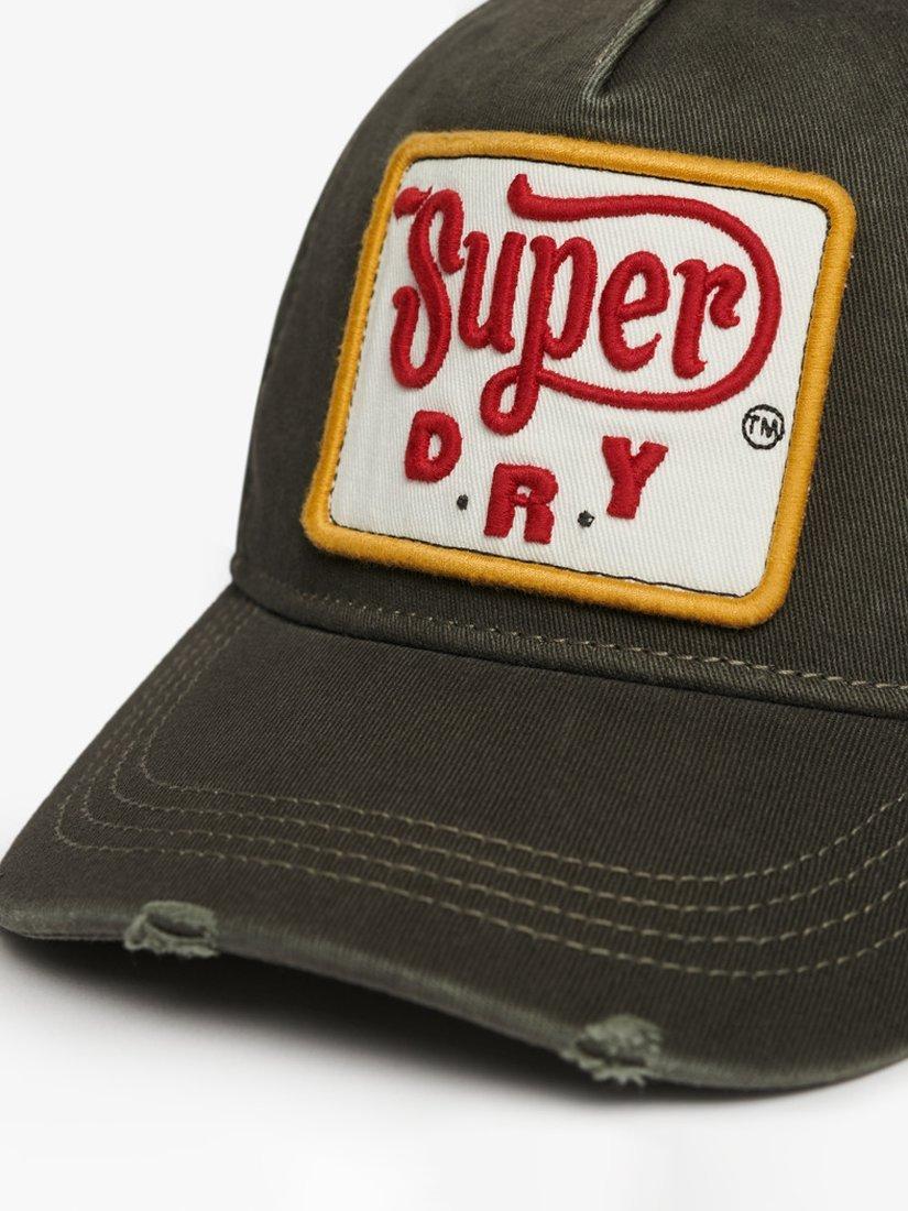 Product image 2 of 3, which shows Superdry Graphic Trucker Cap, Vintage Black, One Size