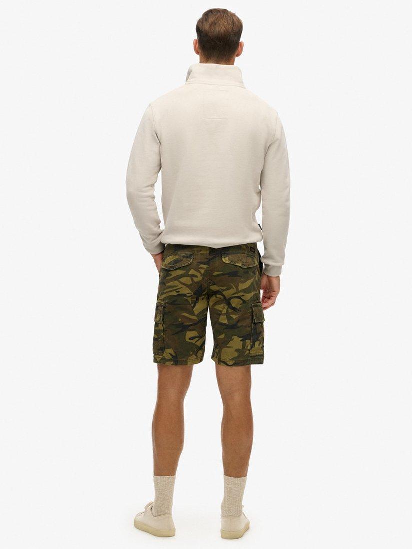 Product image 7 of 7, which shows Superdry Heavy Camouflage Print Cargo Shorts, Multi, 38R