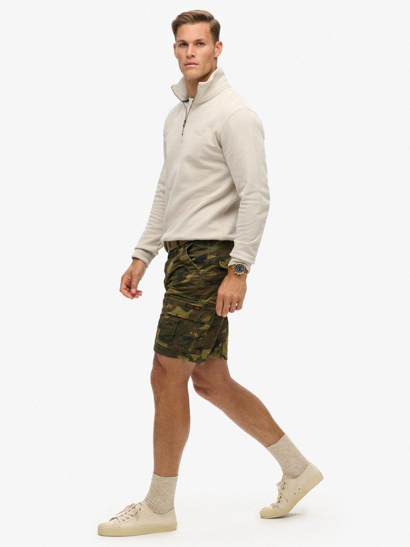 Product image 2 of 7, which shows Superdry Heavy Camouflage Print Cargo Shorts, Multi, 38R