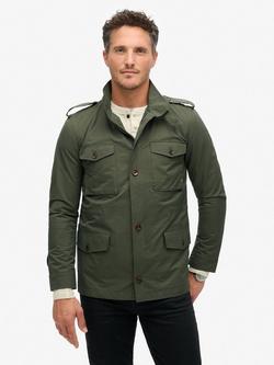 Superdry The Merchant Store Technical Field Jacket, Olive Green - view 2, Olive Green