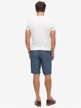 Superdry Vintage International Cotton Shorts, Chambray Blue