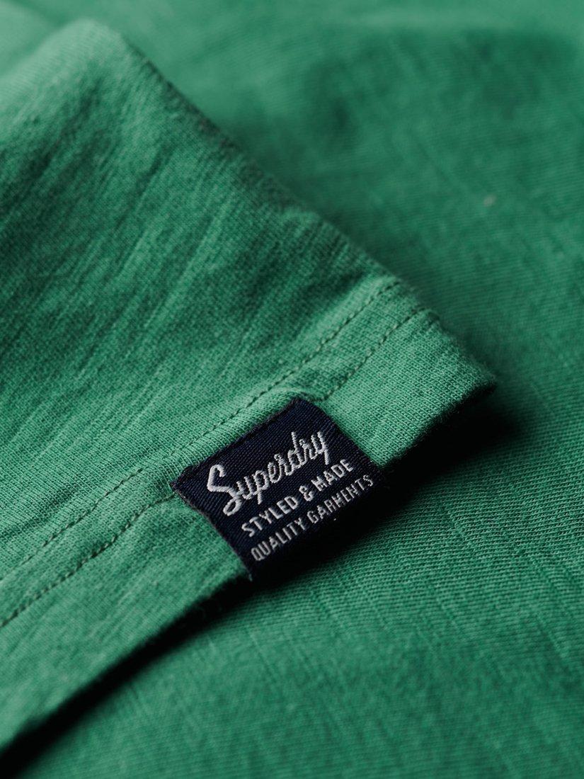 Product image 3 of 5, which shows Superdry Metallic Workwear Graphic T-Shirt, Pine Green Slub, XXL