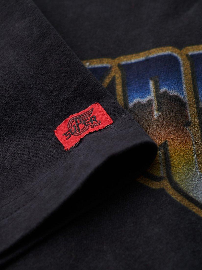 Product image 3 of 5, which shows Superdry Rock Graphic Band T-Shirt, Black, S
