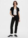 Levi's 501 Cropped Jeans, Black Sprout