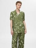 Selected Rya Abstract Shirt, Olivine