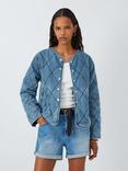 AND/OR Hallie Quilted Denim Jacket, Blue Haze