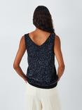 Weekend MaxMara Narva Sequin Tank Top, Navy