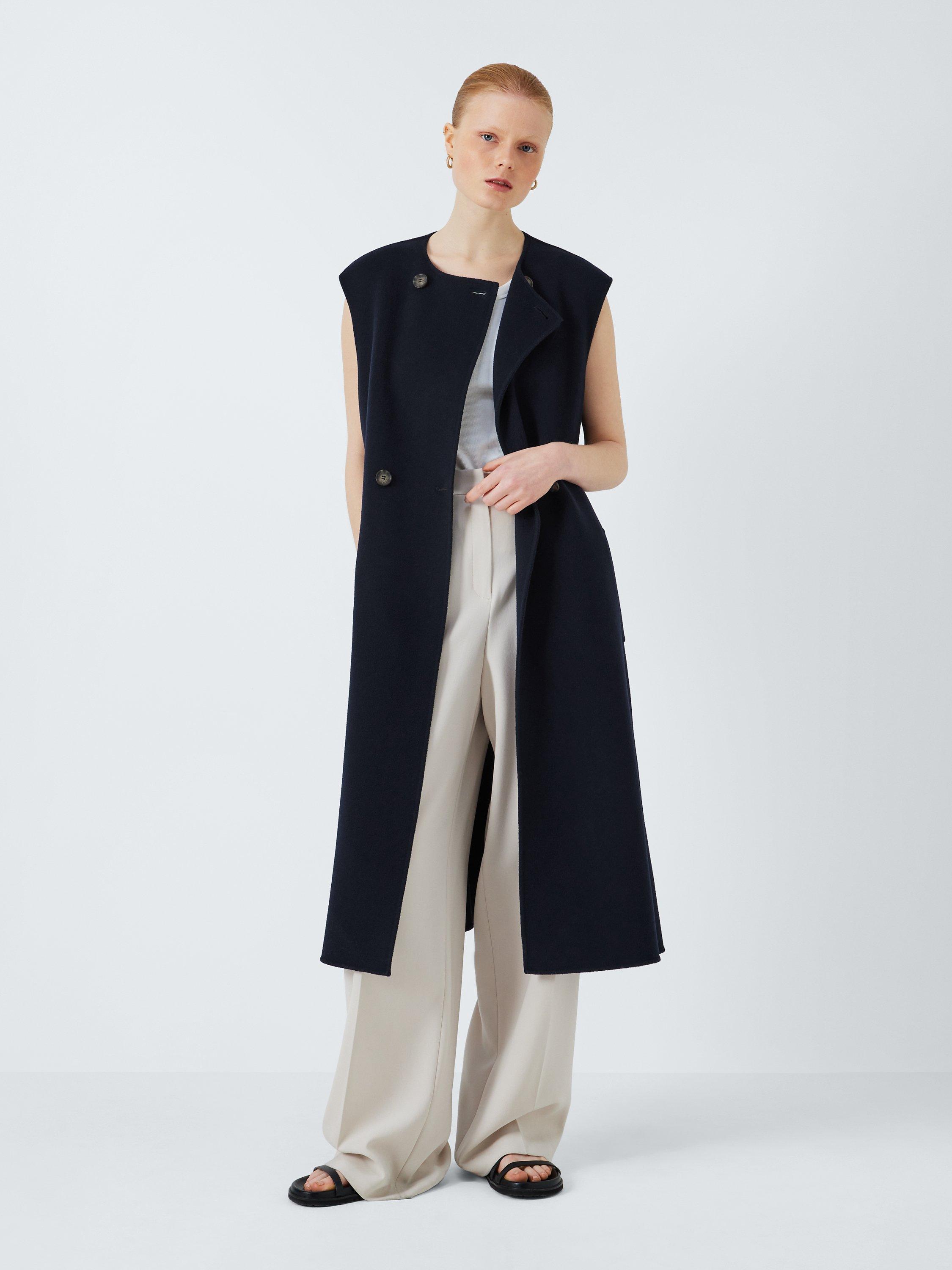 Weekend MaxMara Stecca Wool Sleeveless Jacket, Navy