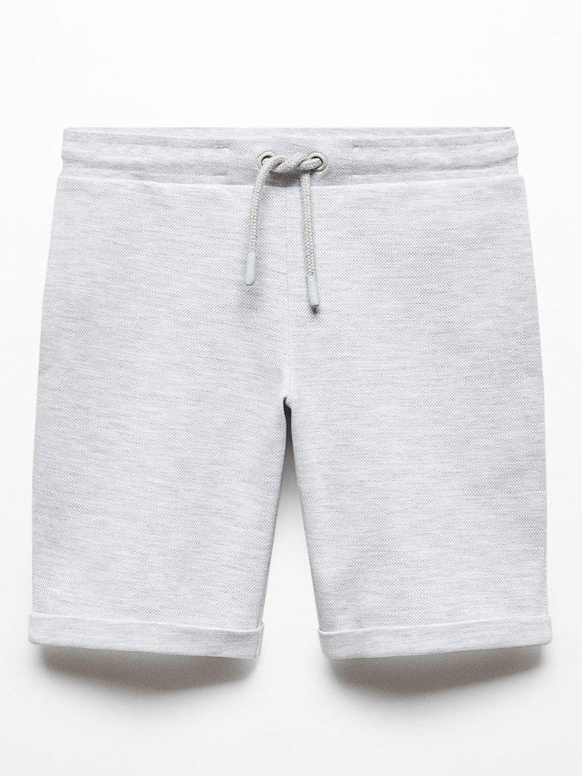 Mango Kids' Soller Bermuda Shorts, Medium Grey