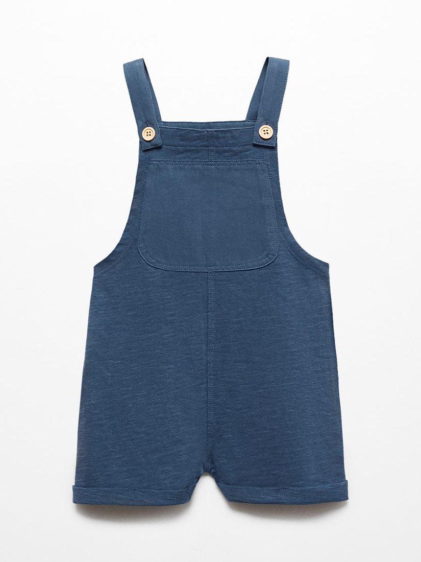 Mango Baby Jump Dungarees, Navy