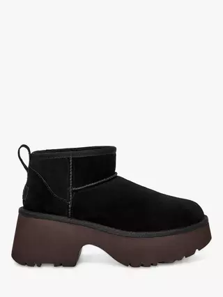 UGG Classic Ultra Mini New Heights Boots, Black UGG Classic Ultra Mini New Heights Boots, Black