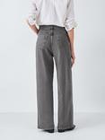 John Lewis Relaxed Wide Leg Jeans, Grey