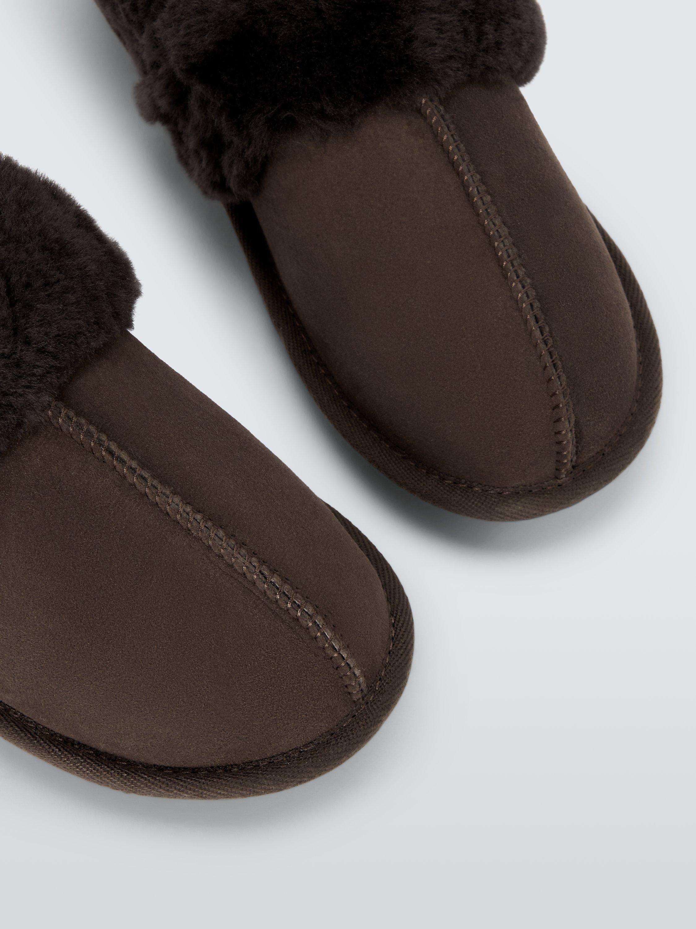 John Lewis Sheepskin Mule Cuff Slippers