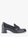 Gabor Dear Wide Fit Heeled Loafers, Black